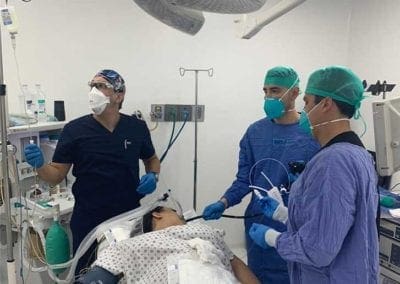 doctor Bustamante in the operating room