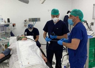 doctor Bustamante in the operating room